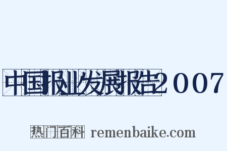 中国报业发展报告2007是什么意思的图片